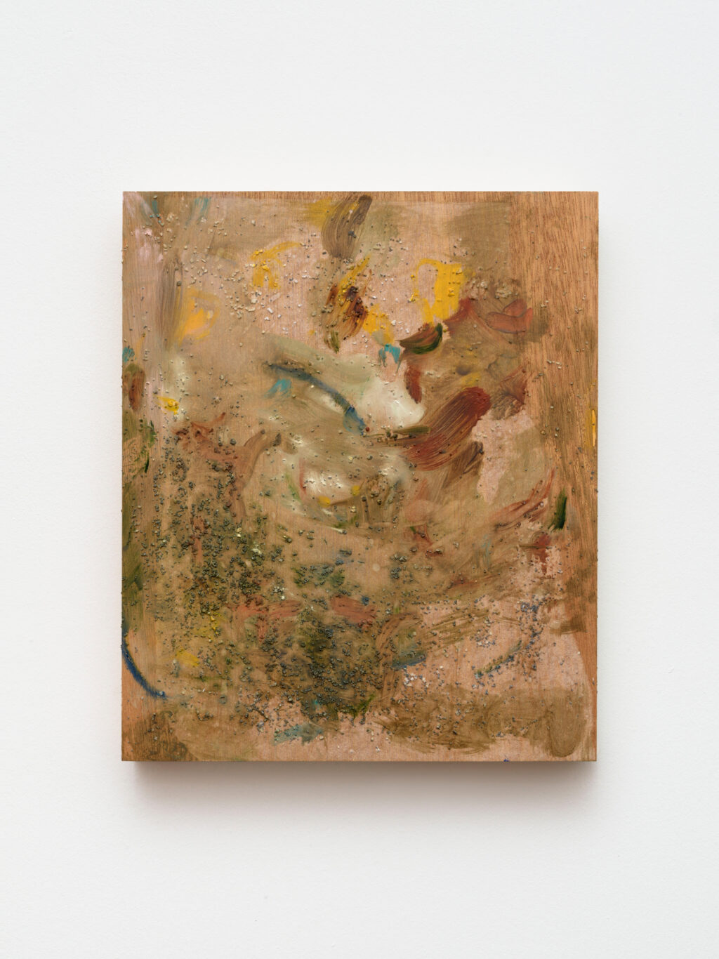 <p>BAUDACH</p>
<p> </p>
<p>Hinako Miyabayashi <em>The Song of Rape Blossom</em>, 2024. 36x 30 x 4 cm. Oil, paper, sand on wood. Courtesy the artist & Galerie Guido W. Baudach, Berlin. Photo: Roman März © Hinako Miyabayashi</p>
